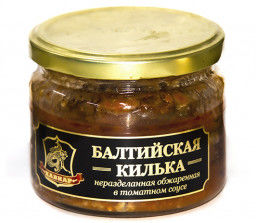 Килька балтийская обжаренная в том. соусе (Хавиар)(ООО "Знак качества"), ст/б. 250г в Воронеже. Картинка