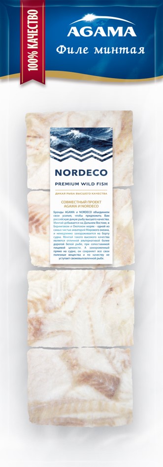 Филе минтая порционное 400г Agama в Воронеже. Картинка