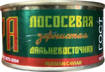 Икра лососевая "Дальневосточная"(ООО "ТК") 140 г жестяная банка ГОСТ в Воронеже. Картинка