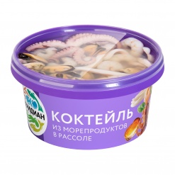 Коктейль из морепродуктов в рассоле 270г  "Меридиан" "Меридиан" в Воронеже. Картинка