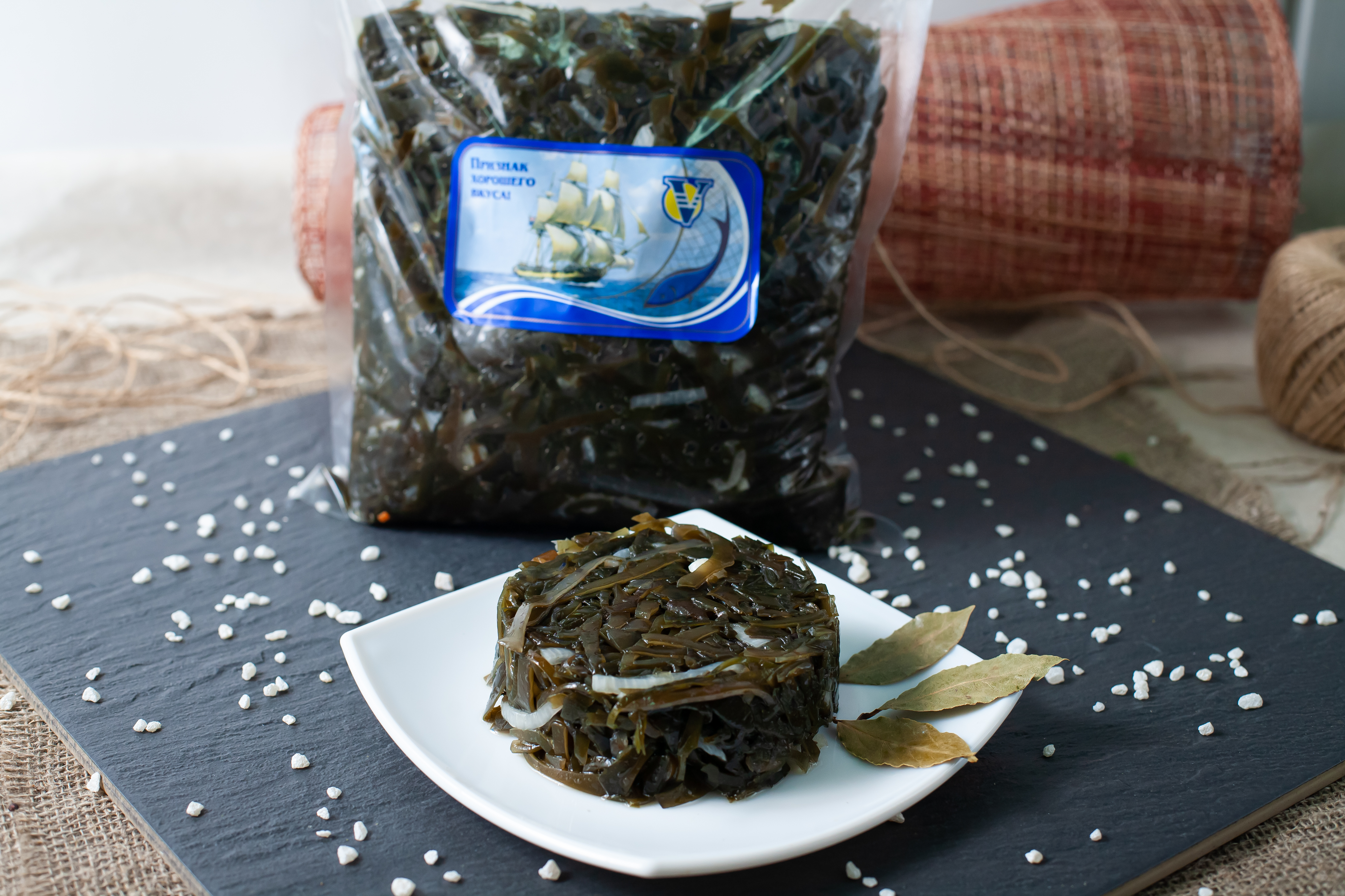 Салат из морской капусты с луком "По-сахалински" 1кг ведро в Воронеже. Картинка