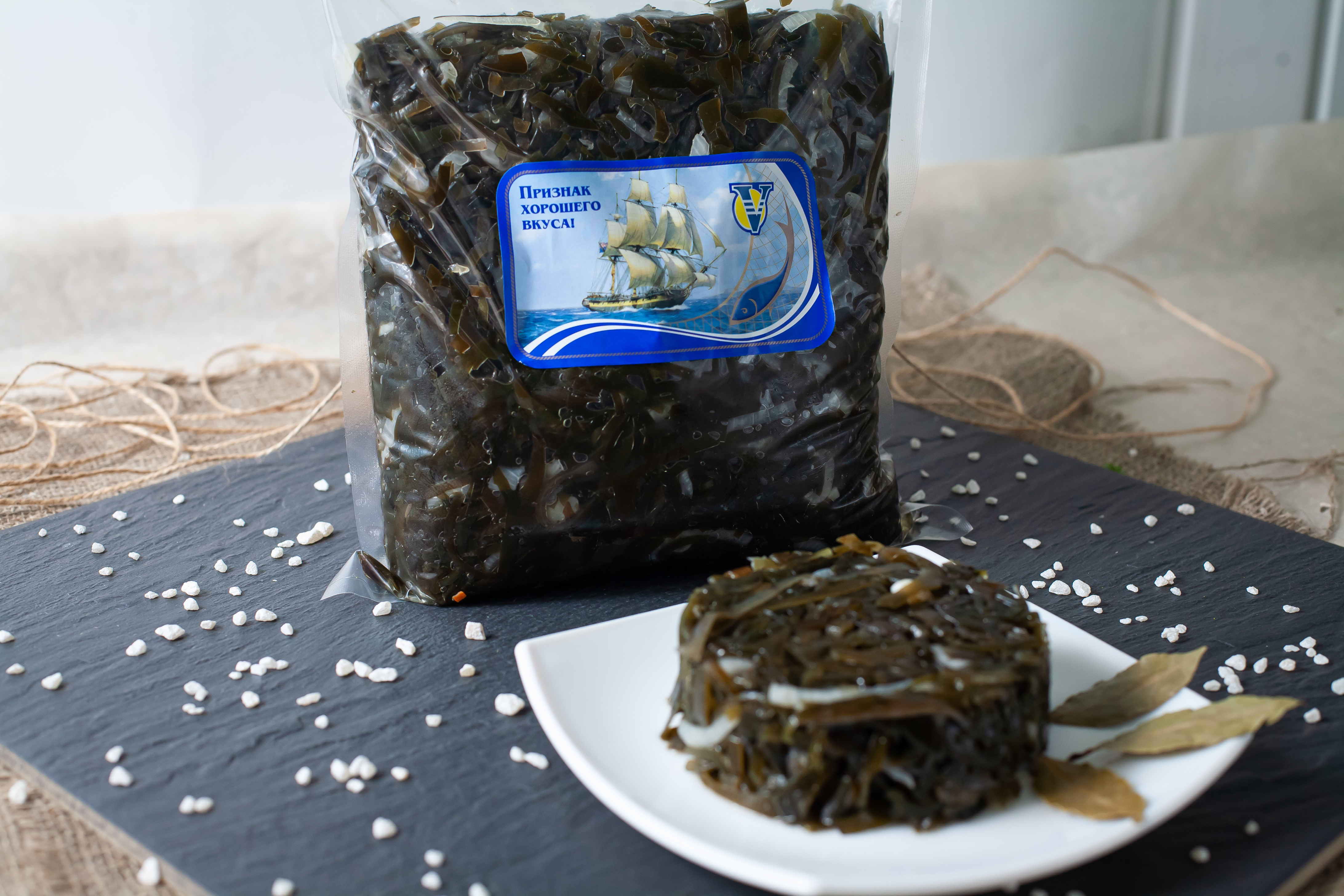 Салат из морской капусты "По-сахалински" 300г в Воронеже. Картинка