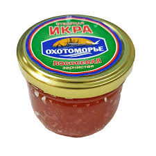 Икра лососевая "Охотоморье" "Отборная"  горбуша 90г ст/б в Воронеже. Картинка