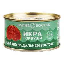 Икра лососевая (ООО "Залив Восток") 140 г  в Воронеже. Картинка