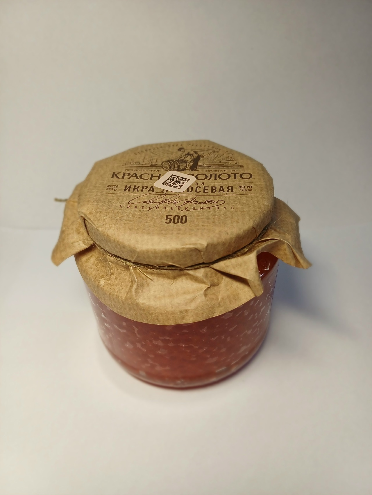 Икра лососевая " ГК Красное золото" 500г  стеклянная банка в Воронеже. Картинка