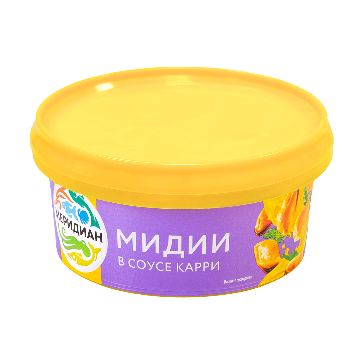 Мидии в соусе "Карри" "Меридиан" 180г (пл.банка) "Меридиан" в Воронеже. Картинка
