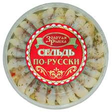 Сельдь филе "По-русски" "Золотая рыбка" 180г "Золотая рыбка" в Воронеже. Картинка