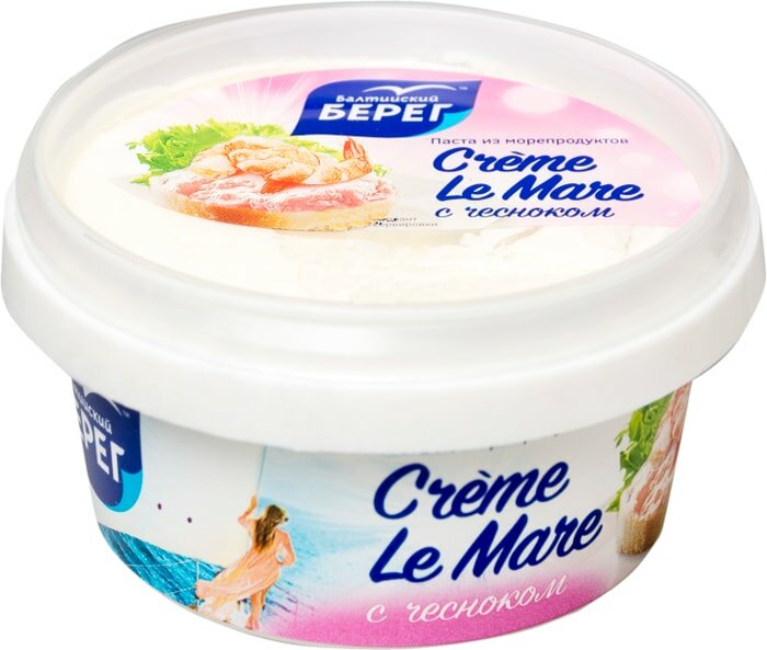 Паста из морепродуктовCreme Le Mare с чесноком ББ, 150г  в Воронеже. Картинка