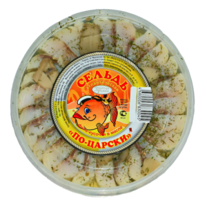 Сельдь филе "По-царски" "Золотая рыбка" 180г "Золотая рыбка" в Воронеже. Картинка